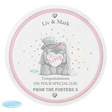 Personalised Me to You Bear Wedding Couple Plate Image Preview